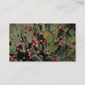 Carte De Visite Figuier de barbarie fructifère, désert de Sonoran (Dos)