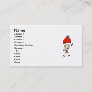 Carte De Visite Figure de bâton de plongée Sky
