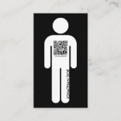 Carte De Visite figure de la clé de code qr (Devant)
