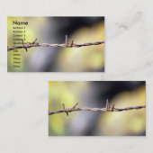 Carte De Visite Fil à barbe rouillé (Devant / Derrière)