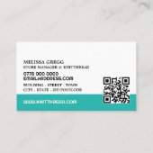 Carte De Visite Fil Abstrait, Tricot, Fil (Dos)