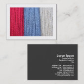 Carte De Visite Fil d'obscurité (Bordé) (Devant / Derrière)