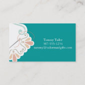 Carte De Visite Fil fait sur commande d'aiguille de cercle de (Dos)