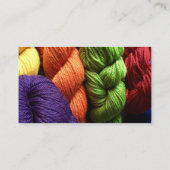 Carte De Visite Fil multicolore fait main (Dos)