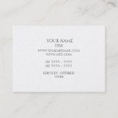 Carte De Visite Fil sophistiqué - indigo (Dos)