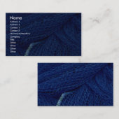 Carte De Visite Filet de pêche bleu (Devant / Derrière)
