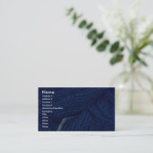Carte De Visite Filet de pêche bleu (Debout devant)