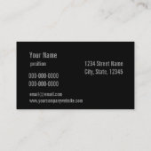 Carte De Visite Filets de pêche/carte de visite de fruits de mer (Dos)