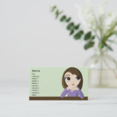 Carte De Visite Fille - Affaires (Debout devant)