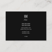 Carte De Visite Fille aux cheveux courts (Dos)