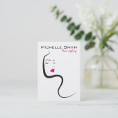 Carte De Visite Fille avec l'icône de marquage à chaud de (Debout devant)