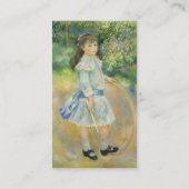 Carte De Visite Fille avec un cerceau par Pierre Auguste Renoir (Dos)