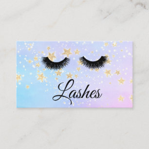 Carte De Visite *~* Fille BLUE Lashes Parties scintillant d'extens