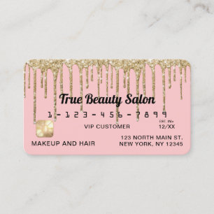 Carte De Visite Fille Blush Pink Gold Parties scintillant Drives C
