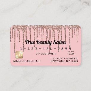 Carte De Visite Fille Blush Rose Gold Parties scintillant Drives C