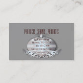 Carte De Visite Fille branchée Gatsby Chic Mode Paris Dentelle (Dos)