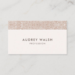 Carte De Visite Fille Champagne crème parties scintillant de luxe