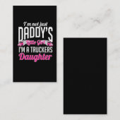 Carte De Visite Fille de camionnette Fille de camionnette Fille (Devant / Derrière)