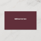 Carte De Visite Fille de campagne ménage maison domestique (Dos)