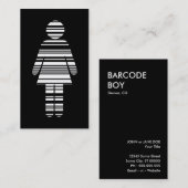 Carte De Visite fille de code barres (Devant / Derrière)