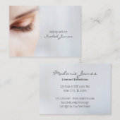 Carte De Visite fille de modèle de maquilleur de coiffeur de (Devant / Derrière)