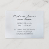 Carte De Visite fille de modèle de maquilleur de coiffeur de (Dos)