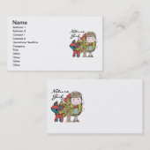 Carte De Visite Fille de nature (Devant / Derrière)