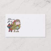 Carte De Visite Fille de nature (Dos)