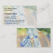 Carte De Visite Fille de Pierre-Auguste Renoir- avec un cercle (Devant / Derrière)
