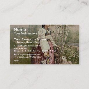 Carte De Visite Fille de Sarajevo, Bosnie, Austro-Hongrie P