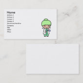 Carte De Visite Fille de scientifique (Devant / Derrière)