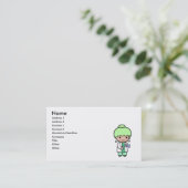 Carte De Visite Fille de scientifique (Debout devant)