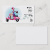 CARTE DE VISITE FILLE DE SCOOTER (Devant / Derrière)