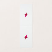 Carte De Visite Fille Design, Or Léger, Rouge Purplish (Extérieur déplié)