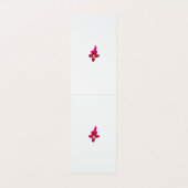 Carte De Visite Fille Design, Or Léger, Rouge Purplish (Intérieur déplié)