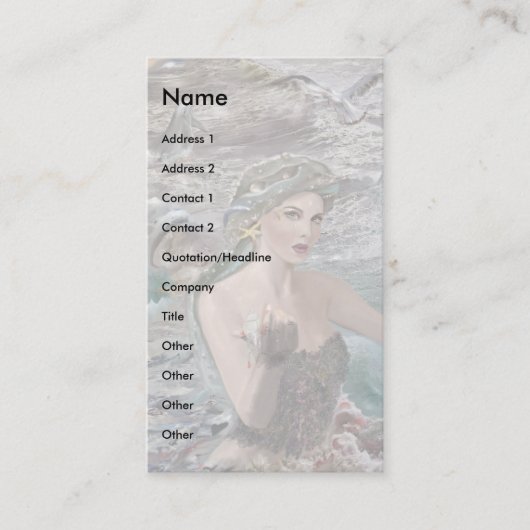 Carte De Visite Fille d'Océanus ! (Devant)