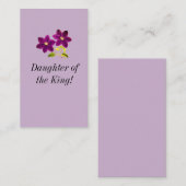 Carte De Visite Fille du roi (Devant / Derrière)