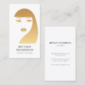 Carte De Visite FILLE EN OR No 1 (Devant / Derrière)