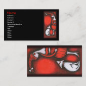 Carte De Visite Fille et chien (Devant / Derrière)