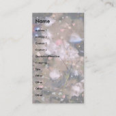 Carte De Visite Fille Fleurs Modèle! (Devant)