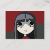 Carte De Visite Fille foncée - potelée (Dos)