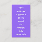 Carte De Visite Fille hippie mignonne de signe de paix de fleur (Dos)