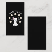 Carte De Visite Fille Llama Lover, joueuse de volley-ball (Devant / Derrière)