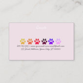 Carte De Visite Fille Miami Paws, Animateur, Groomère, Animateur (Dos)