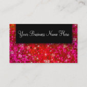 Carte De Visite Fille mignonne Parties scintillant professionnelle (Dos)