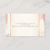 Carte De Visite Fille moderne, Aquarelle Brush Lashes (Dos)