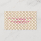 Carte De Visite Fille Moderne Professionnel, Lecteur (Dos)