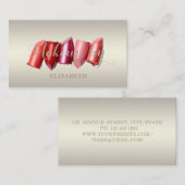 Carte De Visite Fille Moderne Professionnel, Lecteur (Devant / Derrière)