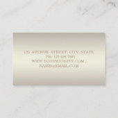 Carte De Visite Fille Moderne Professionnel, Lecteur (Dos)