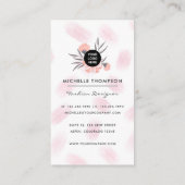 Carte De Visite Fille New York Fashion Designer (Dos)